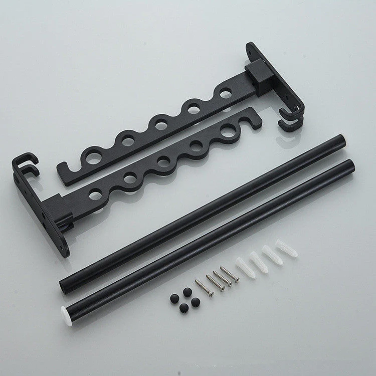 Wall Mount Clothes Hanger Rack With Cross Rod - Image 9