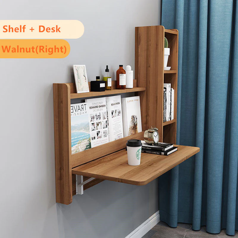 Wall Mounted Foldable Desk and Shelf - Image 3