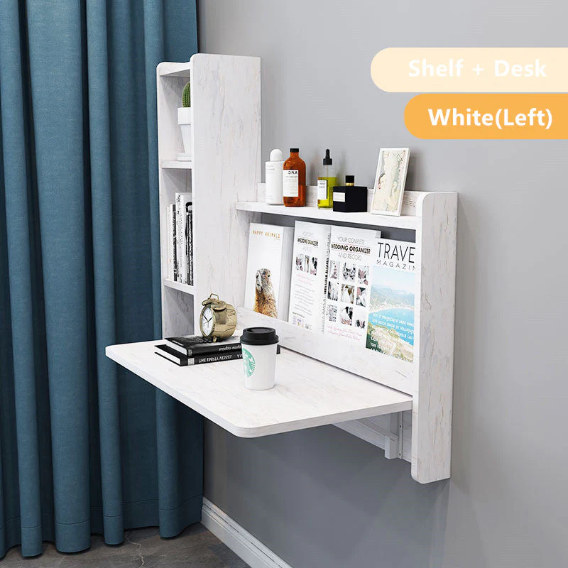 Wall Mounted Foldable Desk and Shelf - Image 4