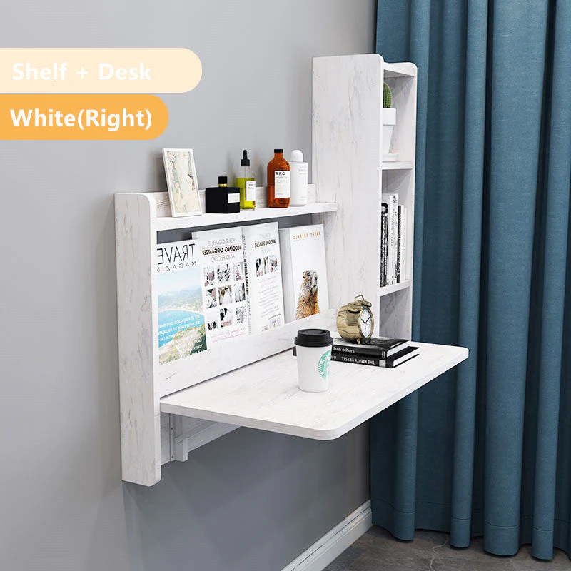 Wall Mounted Foldable Desk and Shelf - Image 5