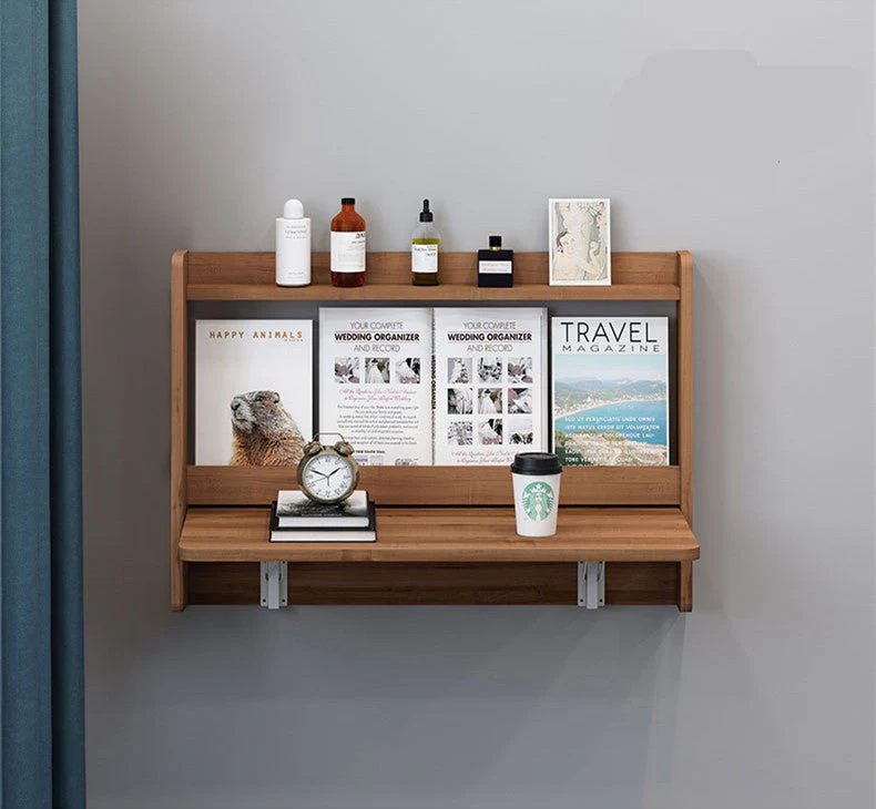 Wall Mounted Foldable Desk and Shelf - Image 8