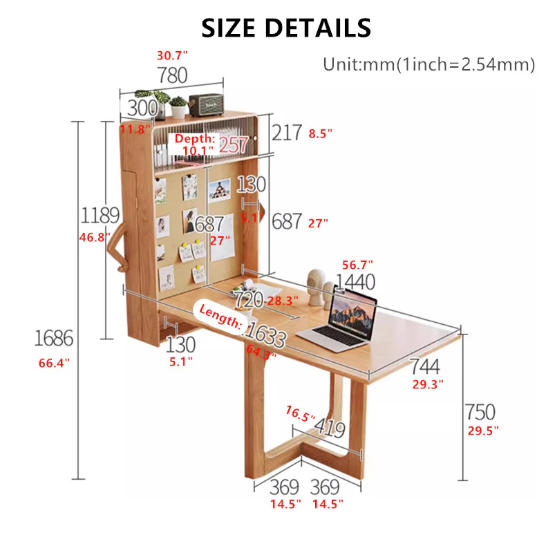 Wall Mounted Folding Table - Image 9