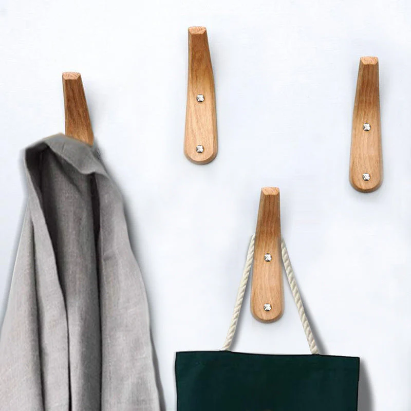 Wall Mounted Handmade Wood Hook Coat Rack - Image 6