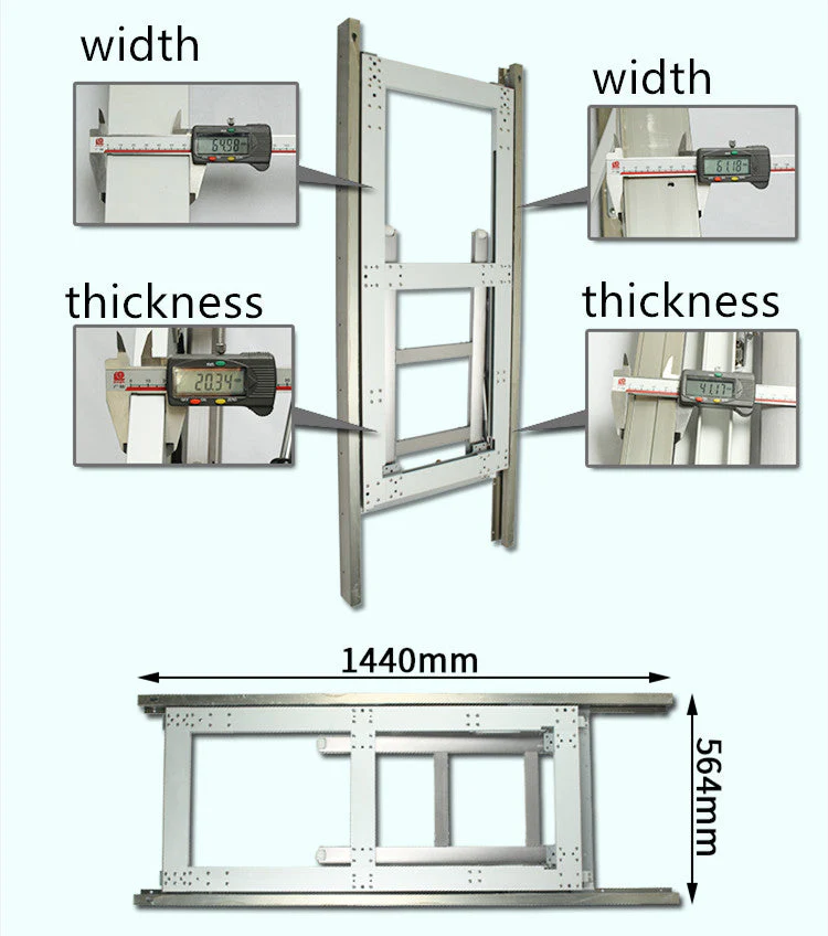 Wall Mounted Invisible Folding Table Mechanism Set - Image 6