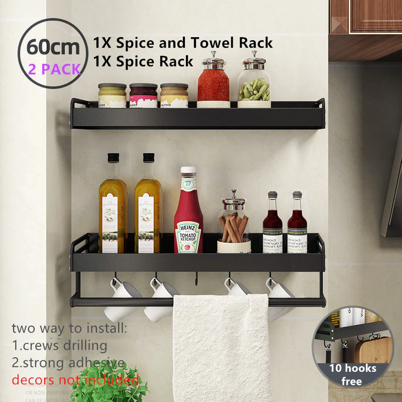 Wall Mounted Kitchen Rack Organizer - Image 14