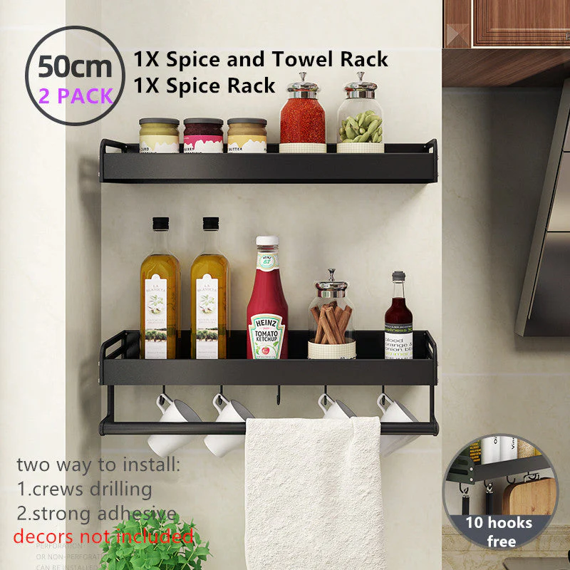 Wall Mounted Kitchen Rack Organizer - Image 15