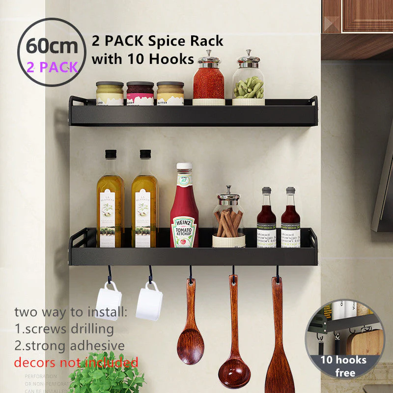 Wall Mounted Kitchen Rack Organizer - Image 17