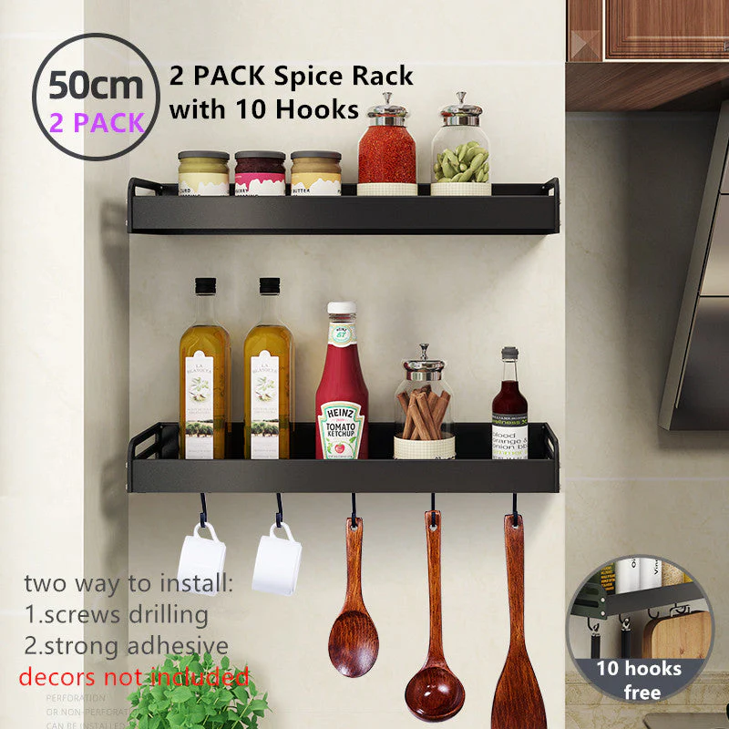 Wall Mounted Kitchen Rack Organizer - Image 18