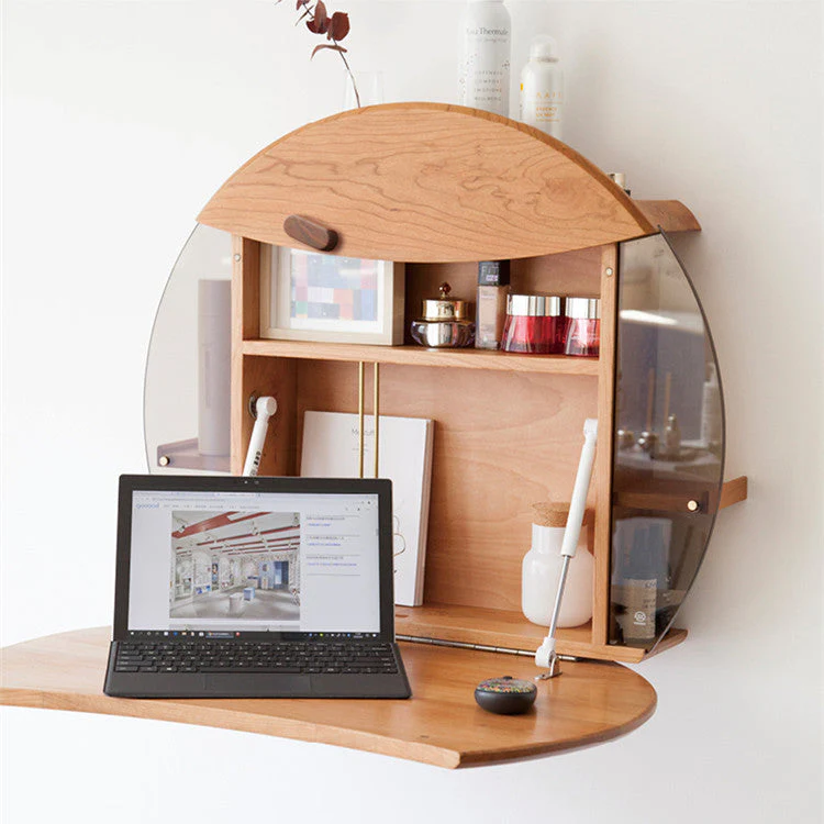 Wall Mounted Space Saving Multifunction Vanity Table Laptop Desk - Image 2