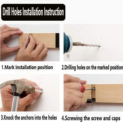 Wooden Wall Mounted Folding Rack Modern Wall Floating Coat Hook Rack - Image 3