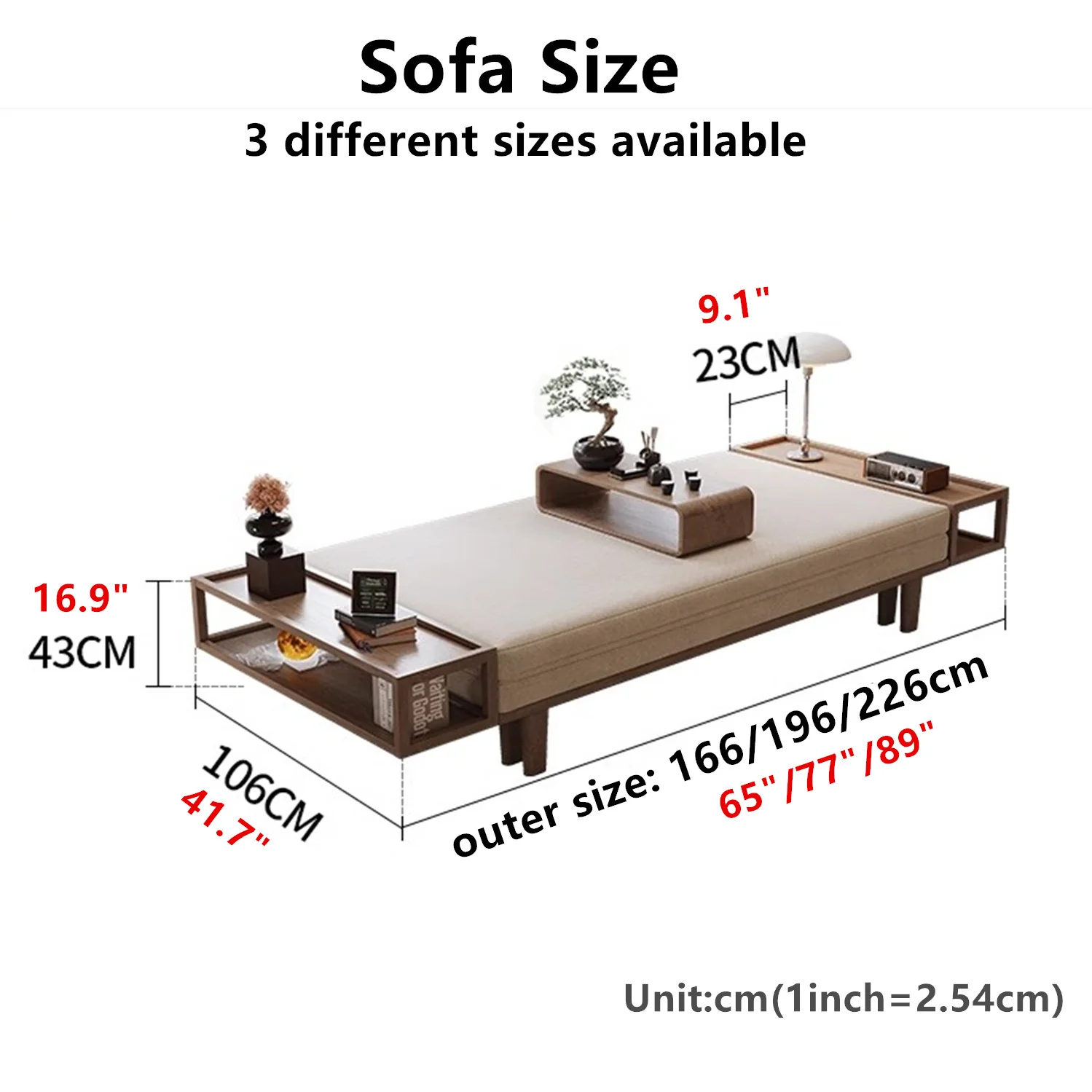 Zen Transform Sofa Bed with Chabudai Table - Image 17